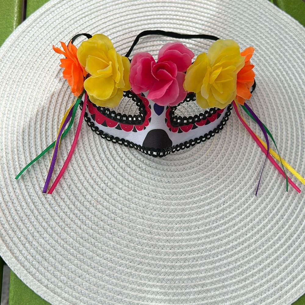 Flowered Masquerade Mask